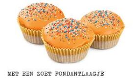 Oranje Fondant Keekjes