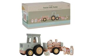 Little Dutch Little Farm Tractor Met Trailer FSC